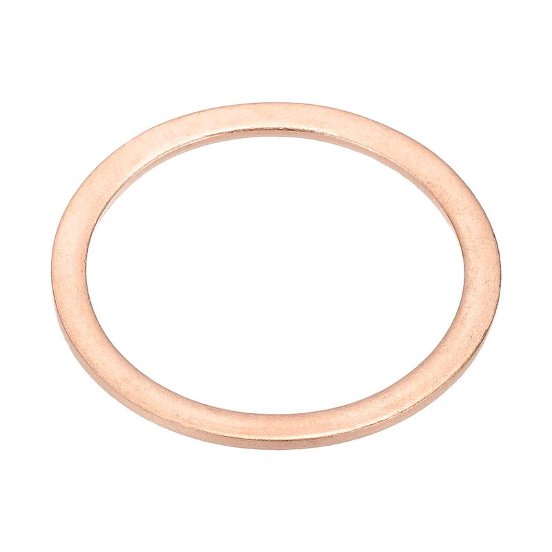 M33x40x1.5mm Flat Washers, 12PCS Copper Automotive Drain Plug Gaskets, Purple