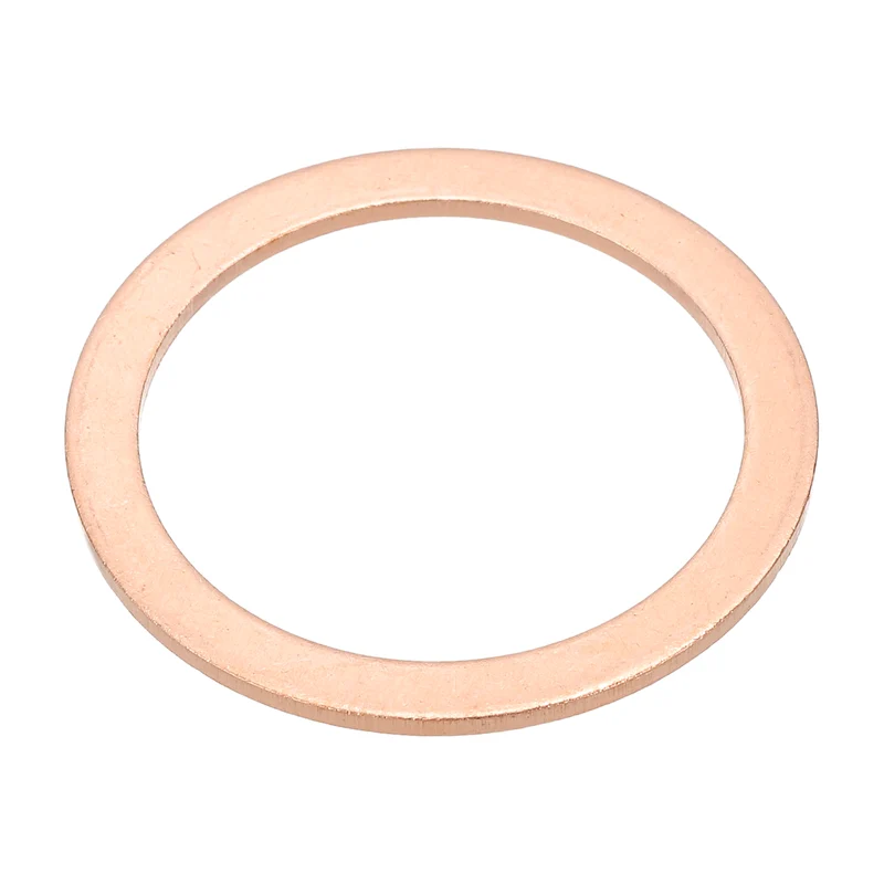 M30x38x1.5mm Flat Washers, 12PCS Copper Automotive Drain Plug Gaskets, Purple