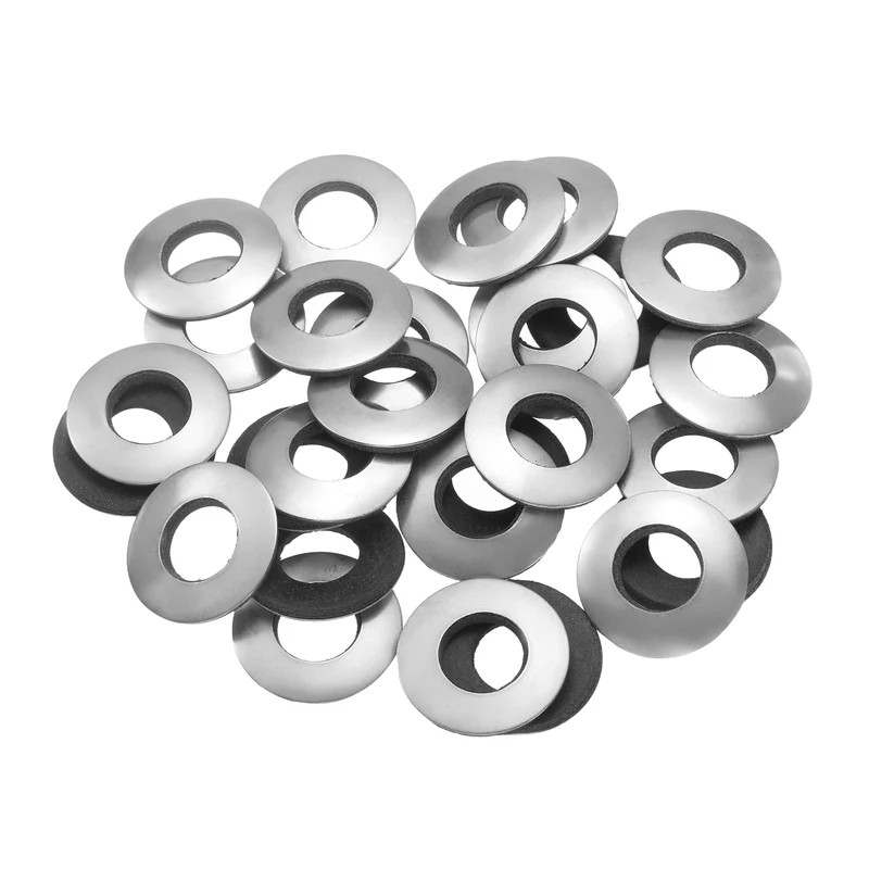 45Pcs 12x25mm 304 Stainless Steel EPDM Bonded Sealing Washers Gaskets