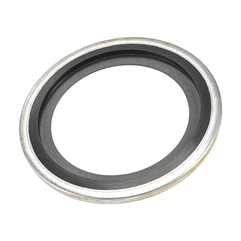 10pcs Bonded Sealing Washer M27 34.6x24x2.8mm Carbon Steel Nitrile Rubber Gasket