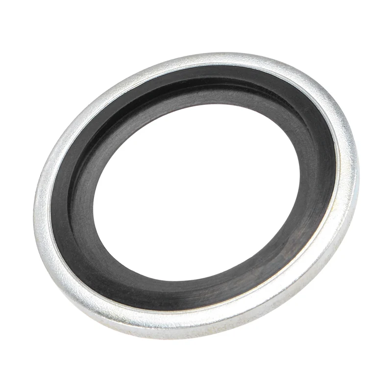 10pcs Bonded Sealing Washer M22 29.6x19x2.9mm Carbon Steel Nitrile Rubber Gasket