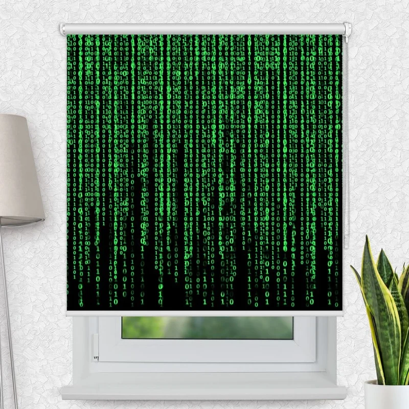 Motivrollo 'Matrix Code' | Bis B 430 x H 440 cm