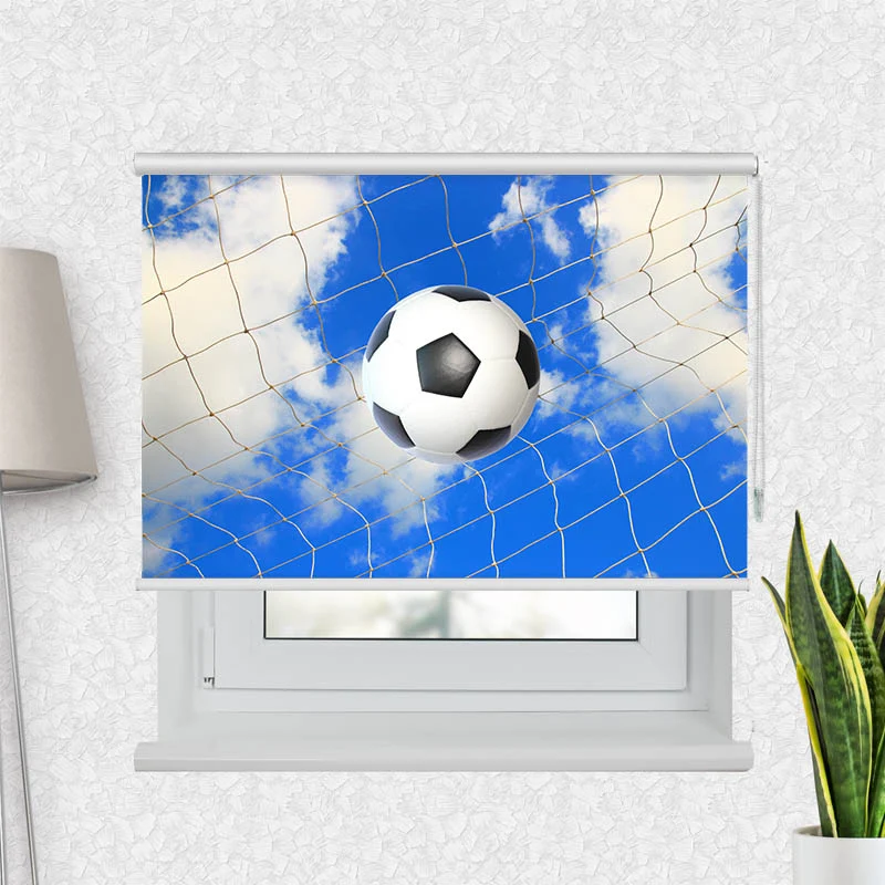 Motivrollo 'Fussball im Netz' | Bis B 430 x H 440 cm