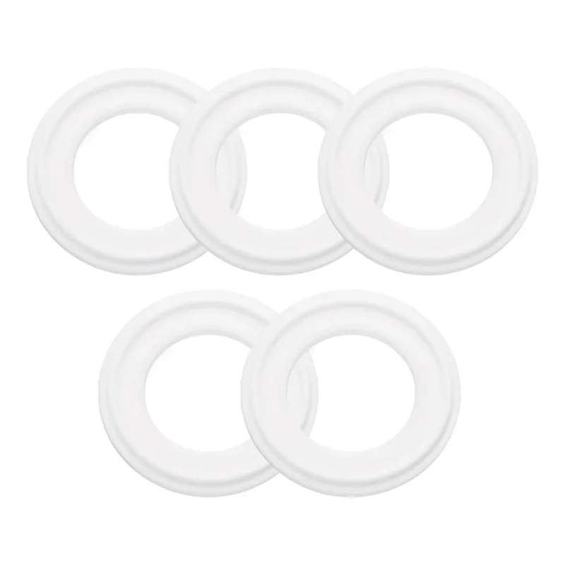 5Pcs PTFE Sanitary Gasket 1.5" Fits OD 51mm Sanitary Pipe Weld Ferrule