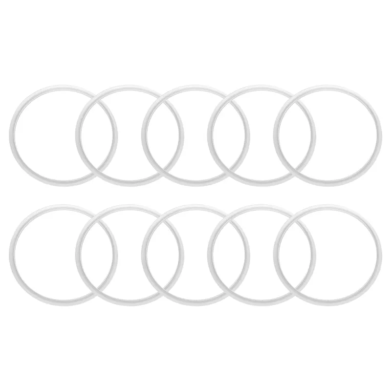 10Pcs Silicone Sanitary Gasket 2.25" Fits OD 115mm Sanitary Pipe Weld Ferrule