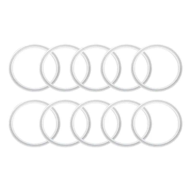 10Pcs Silicone Sanitary Gasket 3" Fits OD 90mm Sanitary Pipe Weld Ferrule