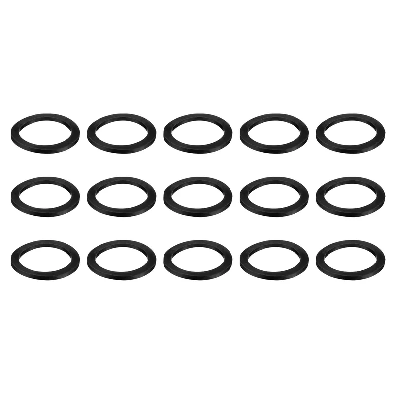 15 Pcs Nitrile Rubber Flat Washer DN65 3-11/16" OD x 3" ID x 1/4"Thick, Black