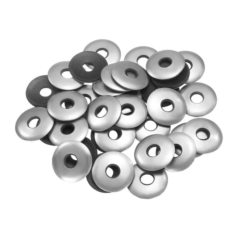 35Pcs 8x25mm 304 Stainless Steel EPDM Bonded Sealing Washers Gaskets
