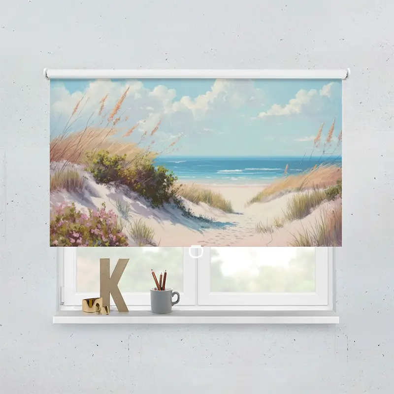 Springrollo Motiv "Duene Meer Aquarell"