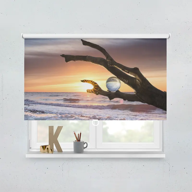 Springrollo Motiv "Strand Sonnenaufgang Romantisch"