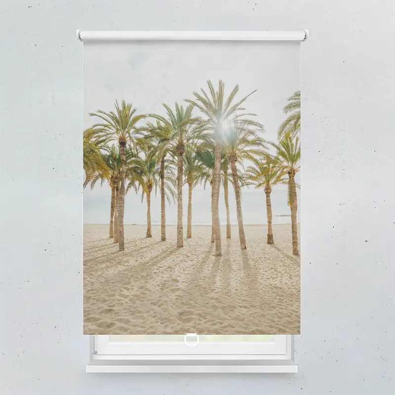 Springrollo Motiv "Palmen Am Strand"
