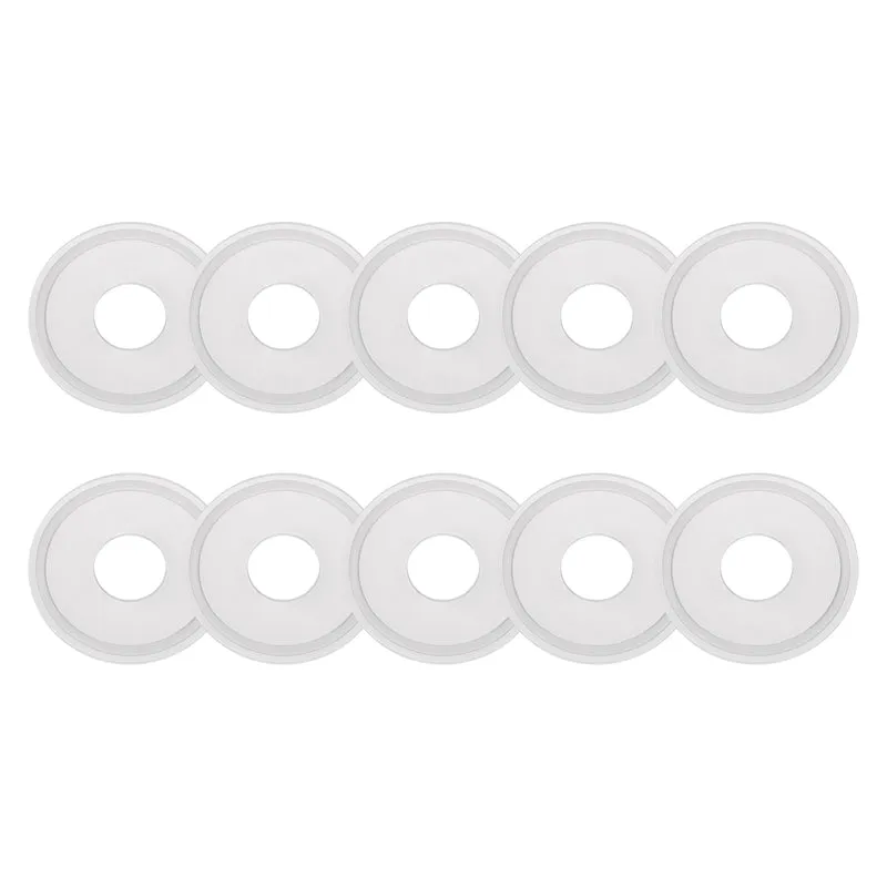 10Pcs Silicone Sanitary Gasket 0.75" Fits OD 51mm Sanitary Pipe Weld Ferrule