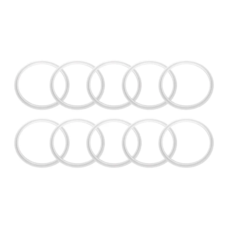 10Pcs Silicone Sanitary Gasket 4" Fits OD 120mm Sanitary Pipe Weld Ferrule