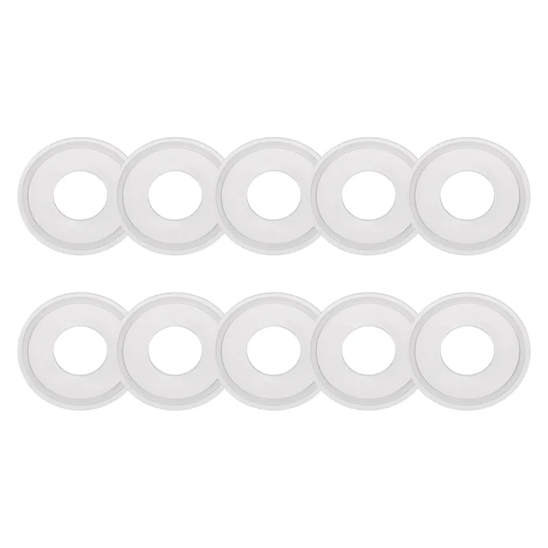 10Pcs Silicone Sanitary Gasket 1" Fits OD 50mm Sanitary Pipe Weld Ferrule