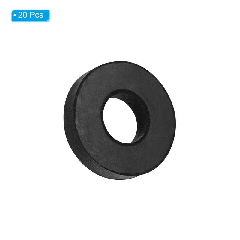 Flat Rubber Washer, 20Pcs 5/8" x 1/4" x 1/8" Rubber Bushings Spacers