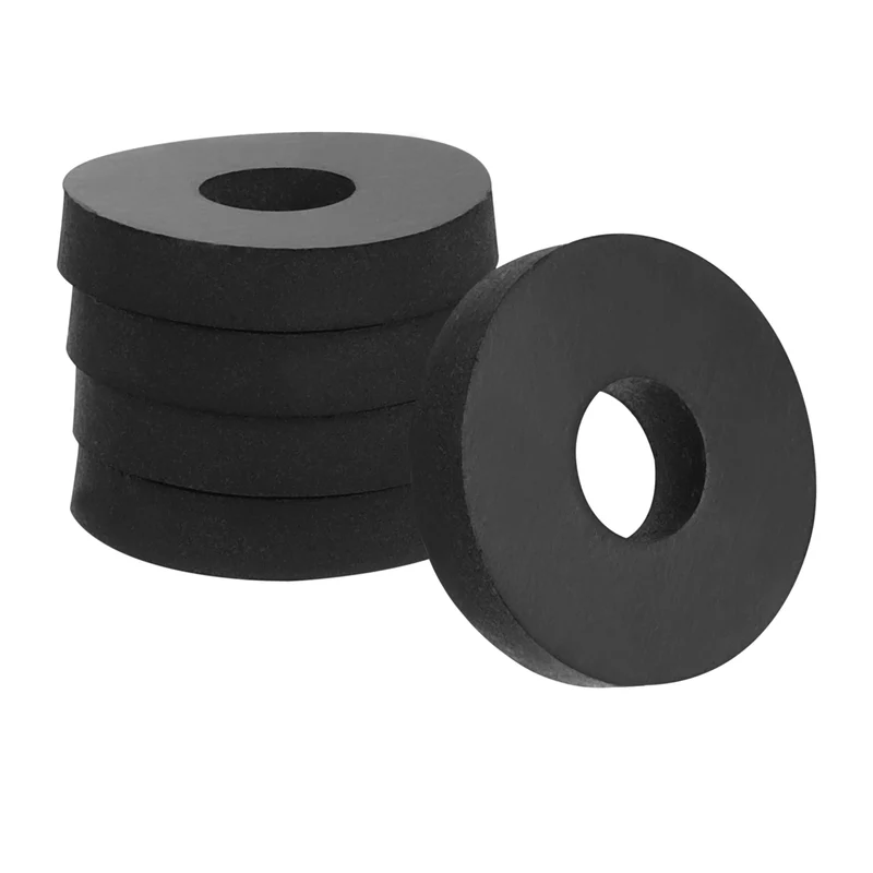 Flat Rubber Washers, 20Pcs 3/4" x 1/4" x 1/8" Rubber Bushing Spacers