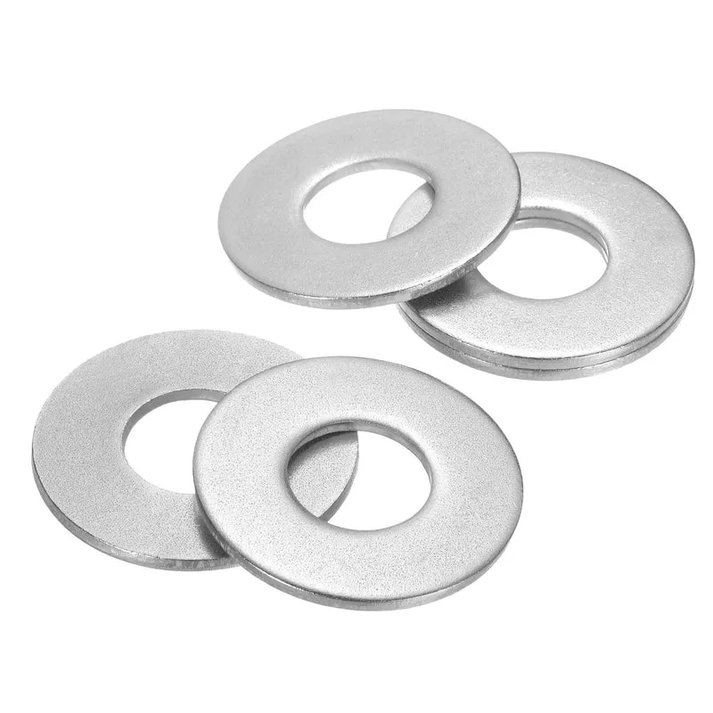 5Pcs 1" Stainless Steel SAE Flat Washers 1.09" IDx2.49" ODx0.14" Thick