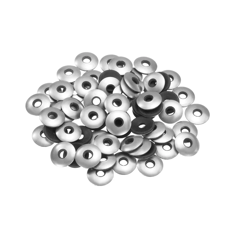 150Pcs 6.3x19mm 304 Stainless Steel EPDM Bonded Sealing Washers Gaskets