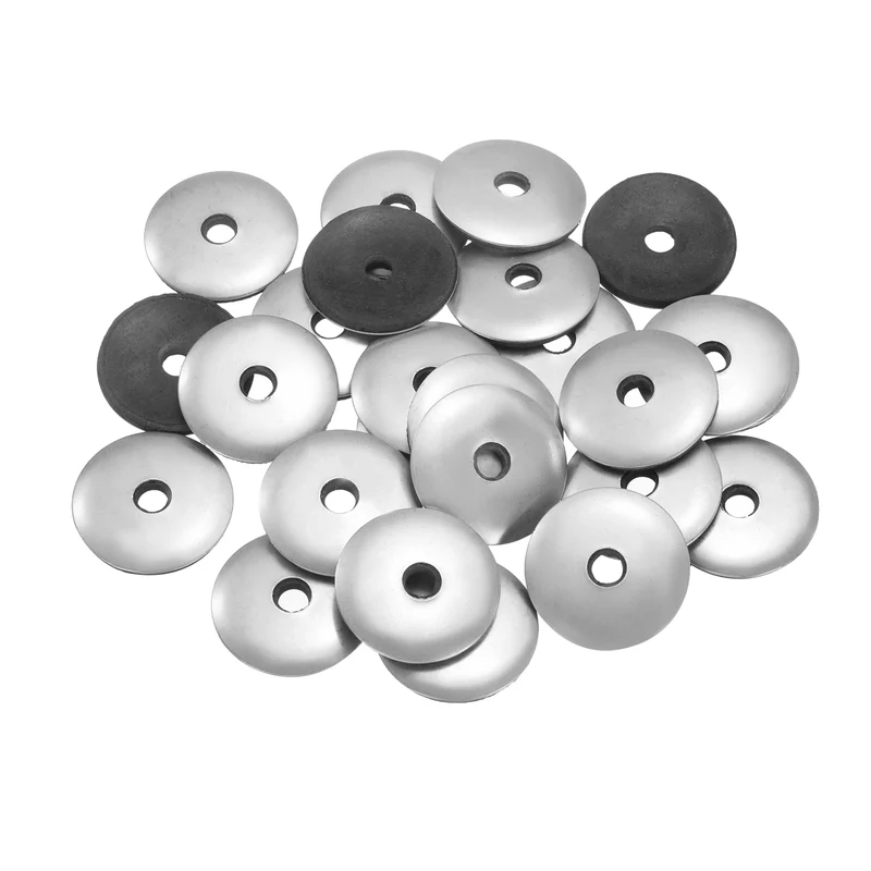 25Pcs 5.5x25mm 304 Stainless Steel EPDM Bonded Sealing Washers Gaskets