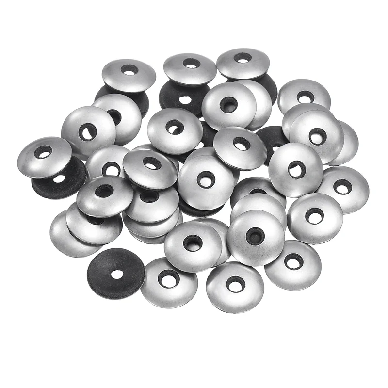 75Pcs 5.5x19mm 304 Stainless Steel EPDM Bonded Sealing Washers Gaskets
