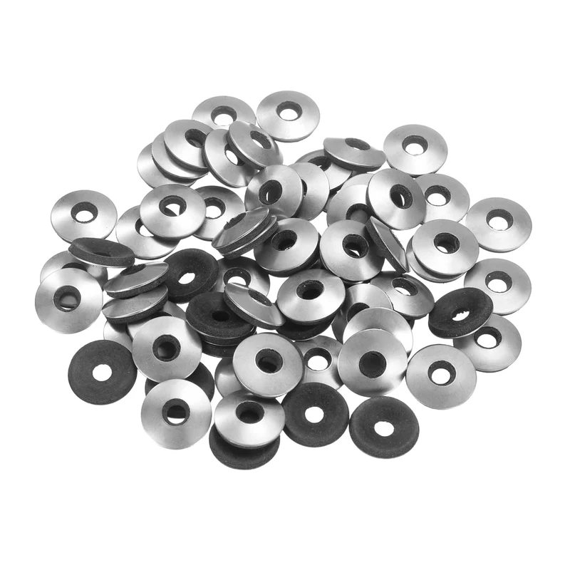 150Pcs 5.5x16mm 304 Stainless Steel EPDM Bonded Sealing Washers Gaskets