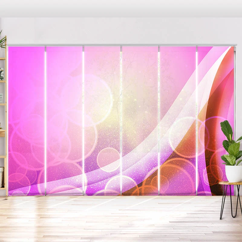 Schiebegardine Motiv "Grafik Pink"