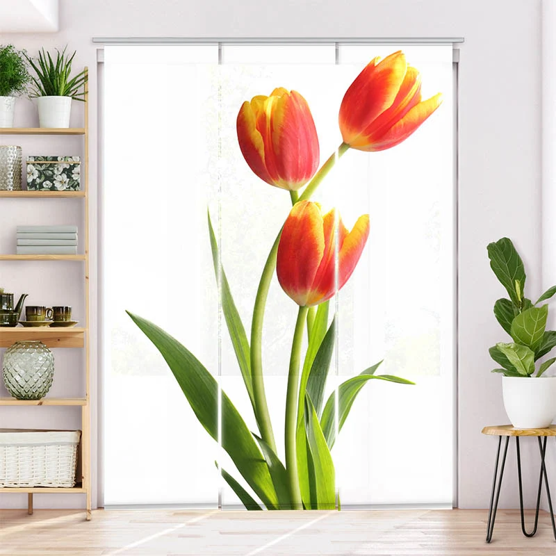 Schiebegardine Motiv "Tulpen"