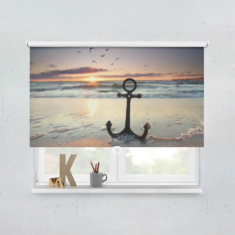 Springrollo Motiv "Anker Kueste Meer"