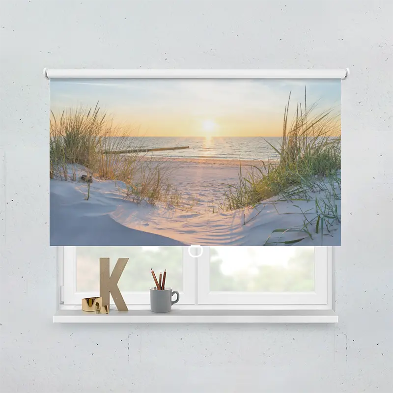 Springrollo Motiv "Ostsee Duene Sonnenuntergang"