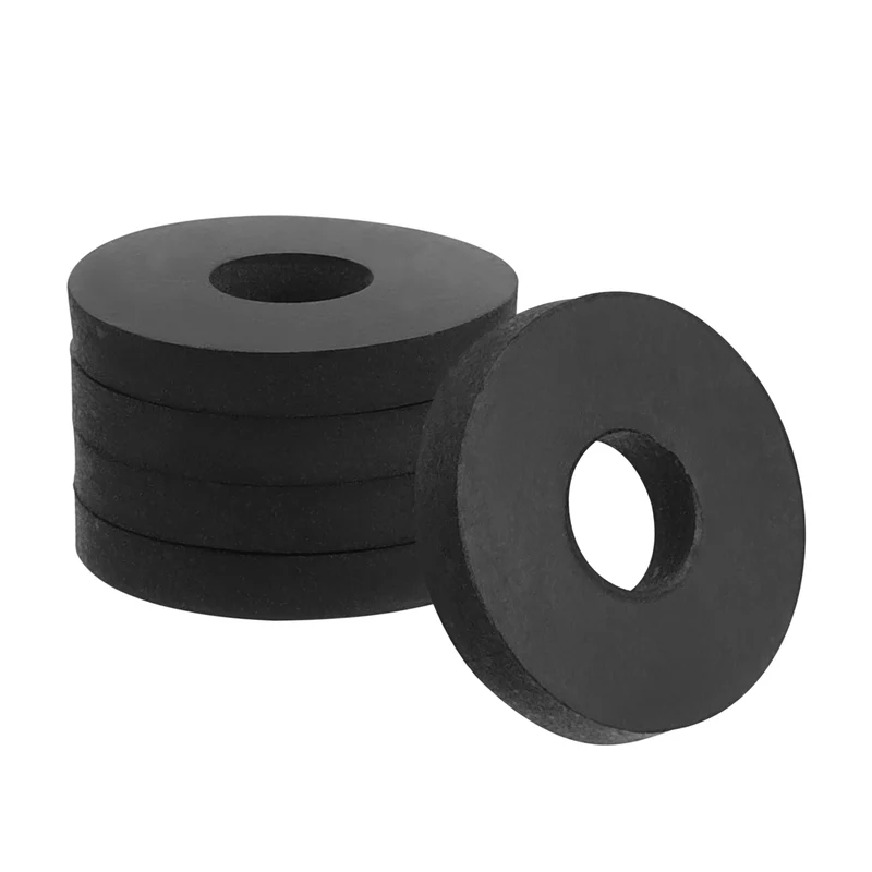 Flat Rubber Washers, 40Pcs 3/4" x 1/4" x 1/8" Rubber Bushings Spacers