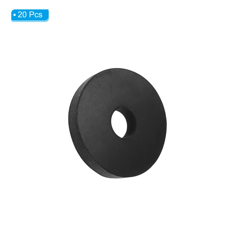 Flat Rubber Washer, 20Pcs 1" x 1/4" x 1/8" Rubber Bushings Spacers