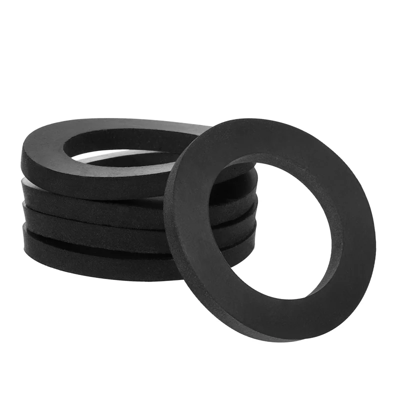 Flat Rubber Washer, 20Pcs 1-1/2" x 1" x 1/8" Rubber Bushings Spacers