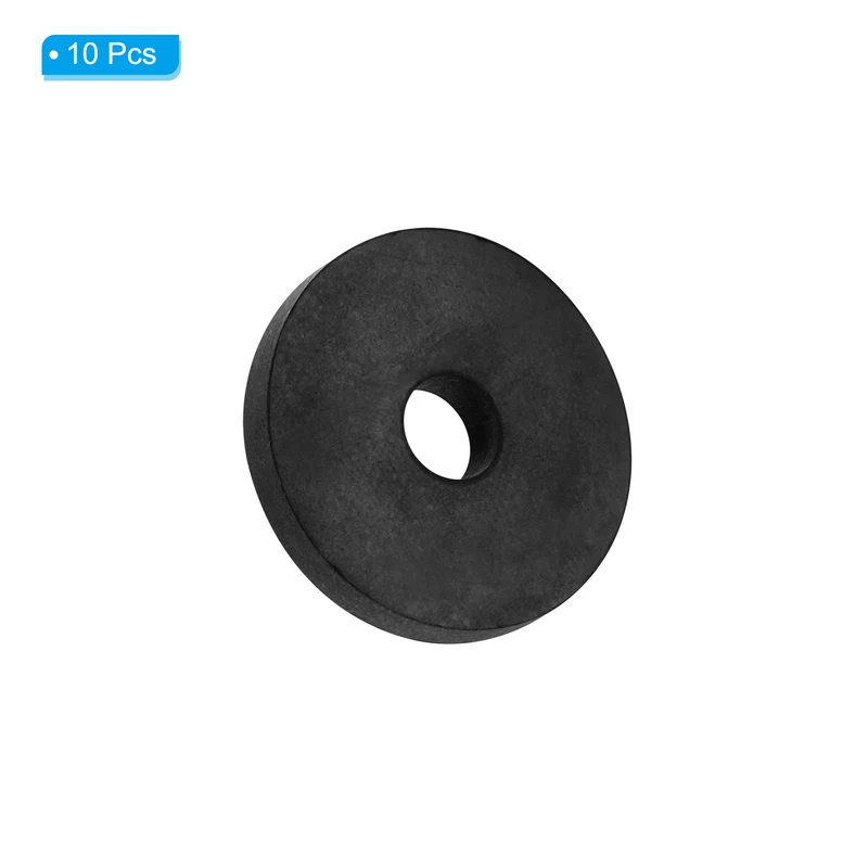 Flat Rubber Washer, 10Pcs 1-1/2" x 3/8" x 1/4" Rubber Bushings Spacers