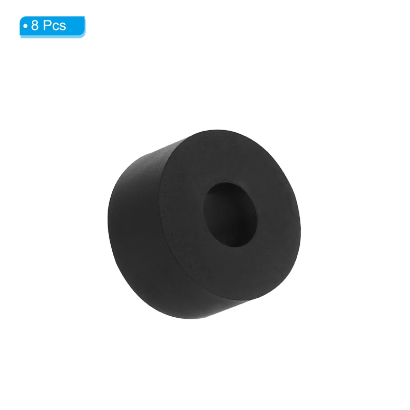 Flat Rubber Washers, 8Pcs 1" x 3/8" x 1/2" Rubber Bushings Spacers