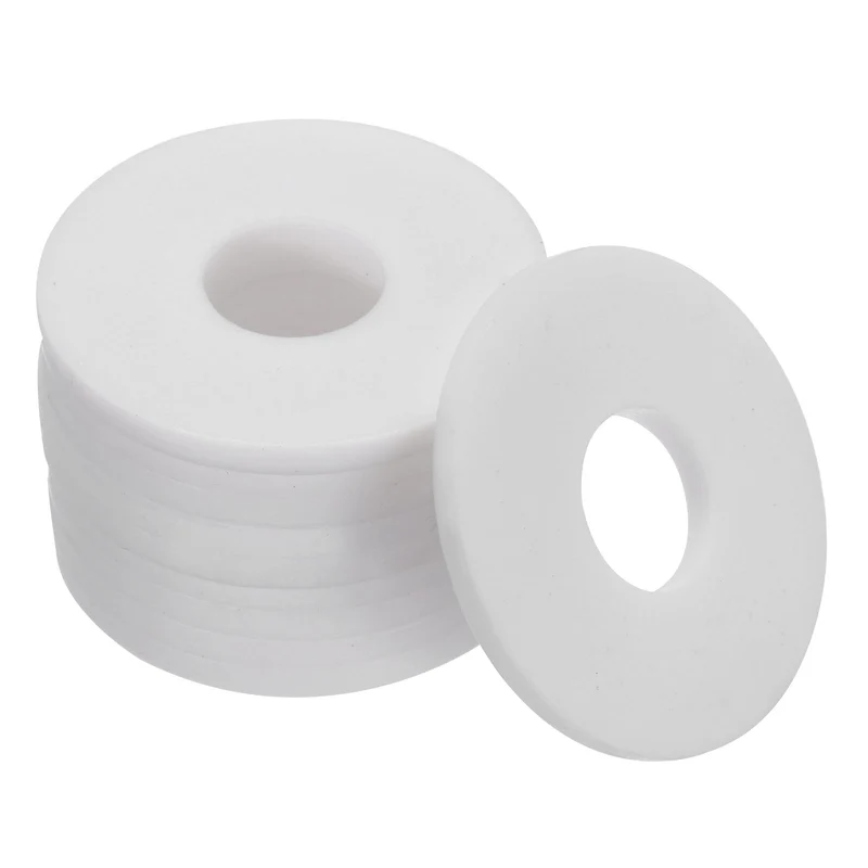 Flat Washers, 10 Pcs 40mm OD 14mm ID 3mm Thickness DN10 PTFE Seal Washers Flange Gasket Sealing Gasket for Faucet Pipe Water Hose