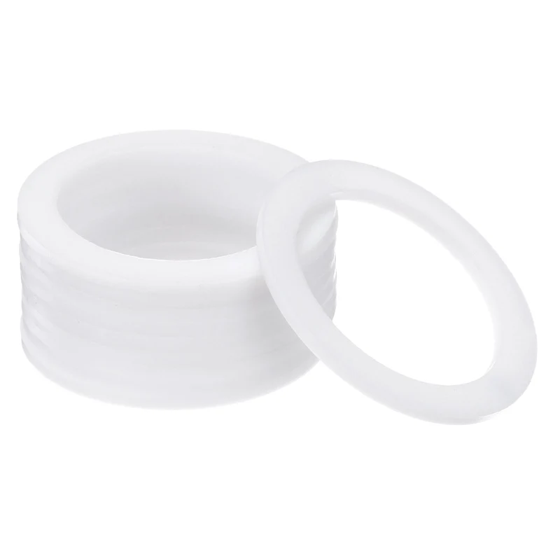 Flat Washers, 50 Pcs 39mm OD 30mm ID 2mm Thickness PTFE Seal Washers Flange Gasket Sealing Gasket for Faucet Pipe Water Hose