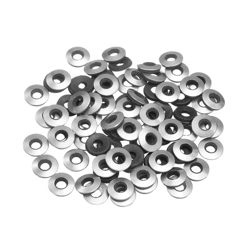 150Pcs 5.5x12mm 304 Stainless Steel EPDM Bonded Sealing Washers Gaskets