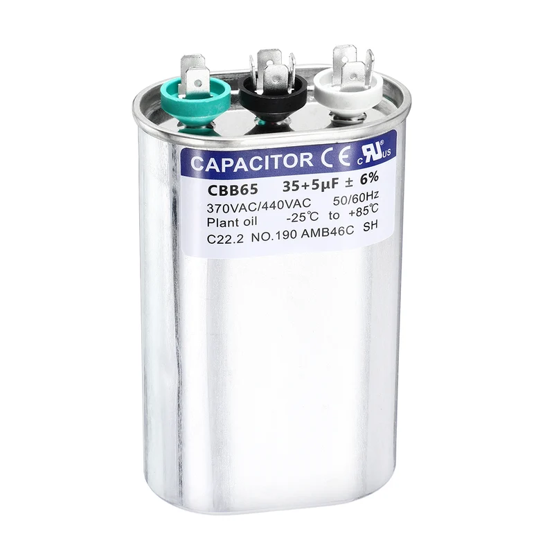 35+5MFD CBB65 Run Start Capacitor 35+5uF, 370/440V Oval AC Capacitor