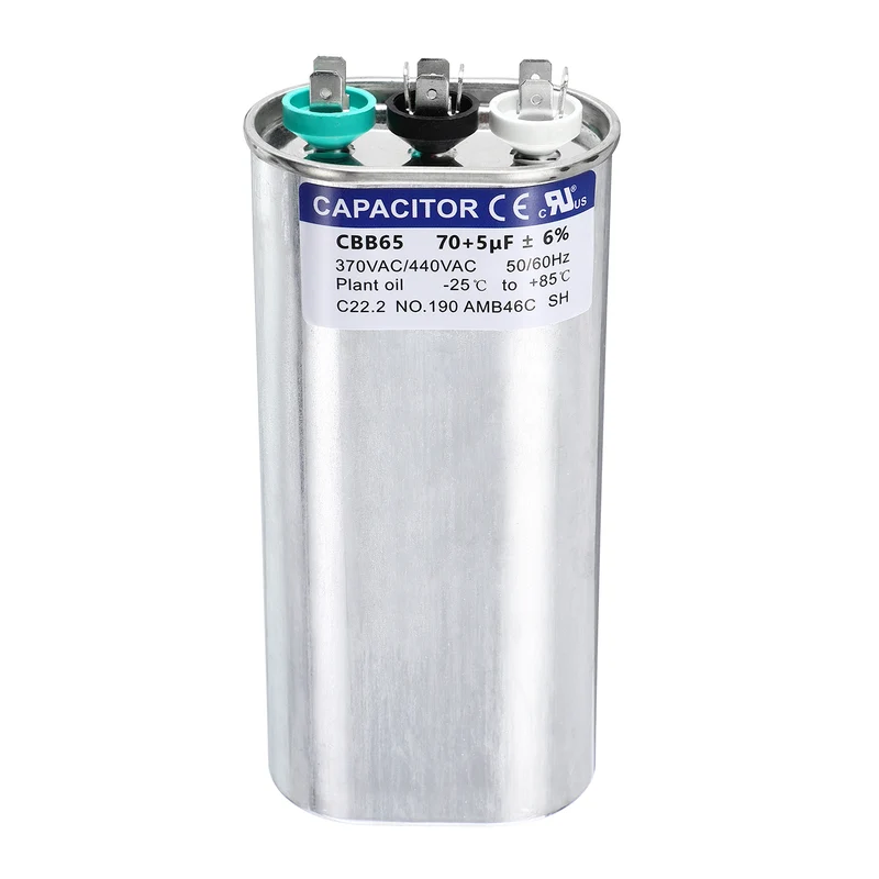 70+5MFD CBB65 Run Start Capacitor 70+5uF 370/440V Oval AC Capacitor