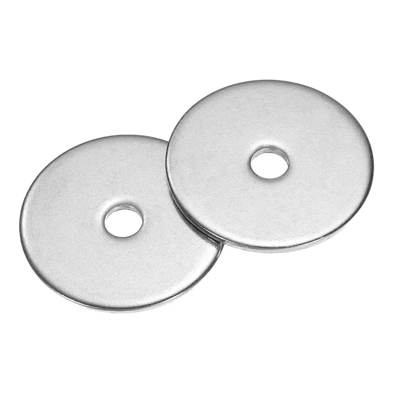 50Pcs Fender Washers, M4 304 Stainless Steel Flat Washer 25mm OD 1.5mm Thick