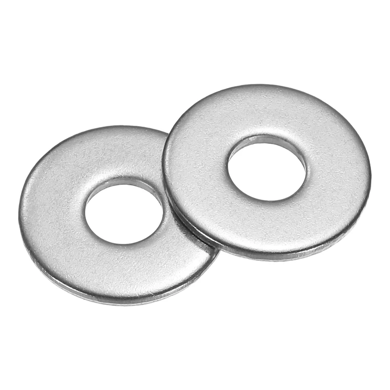 200Pcs Fender Washers, M5 304 Stainless Steel Flat Washer 15mm OD 1.2mm Thick