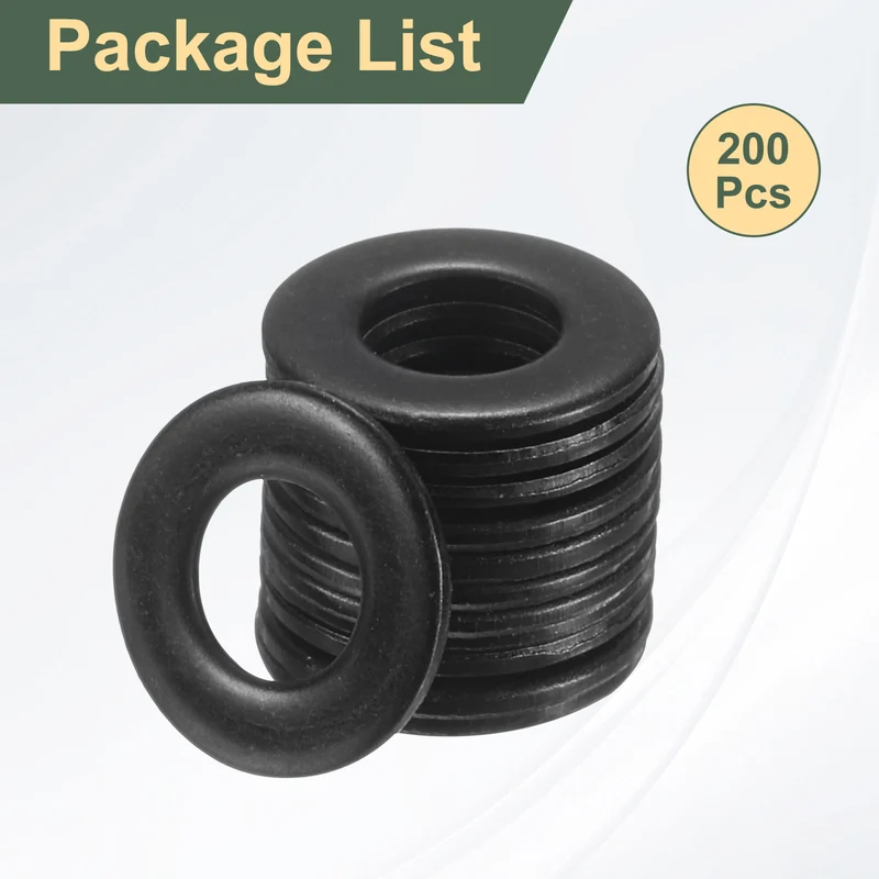 200Pcs M3 Stainless Steel Flat Washer 7mm Outer Diameter Flat Washer
