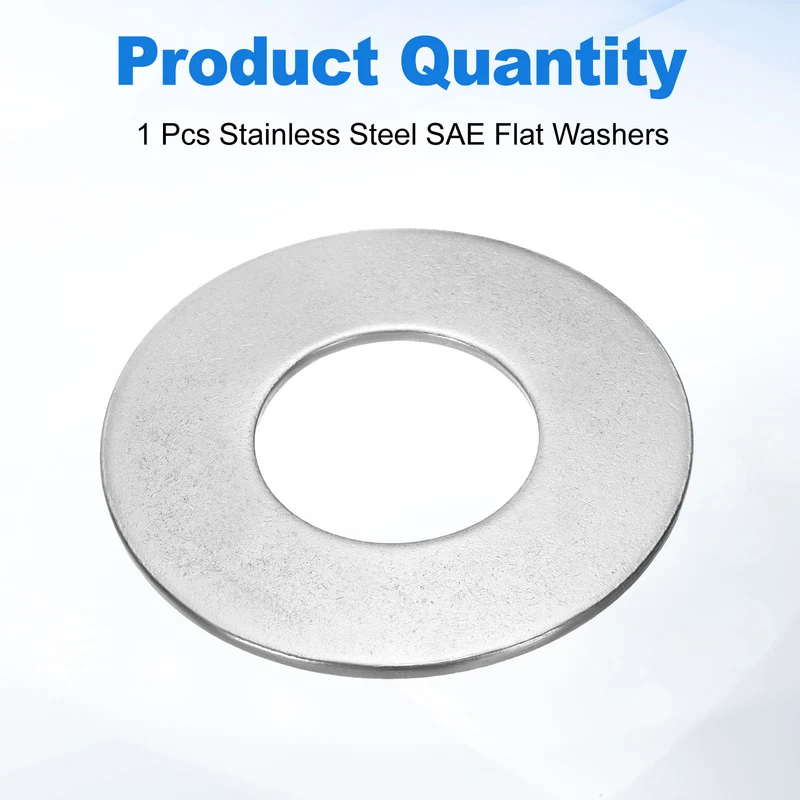 2" Stainless Steel SAE Flat Washers 2.15" ID x 4.5" OD x 0.15" Thick