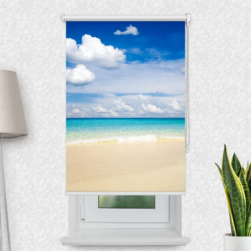 Motivrollo 'Meer Himmel Strand' | Bis B 430 x H 440 cm