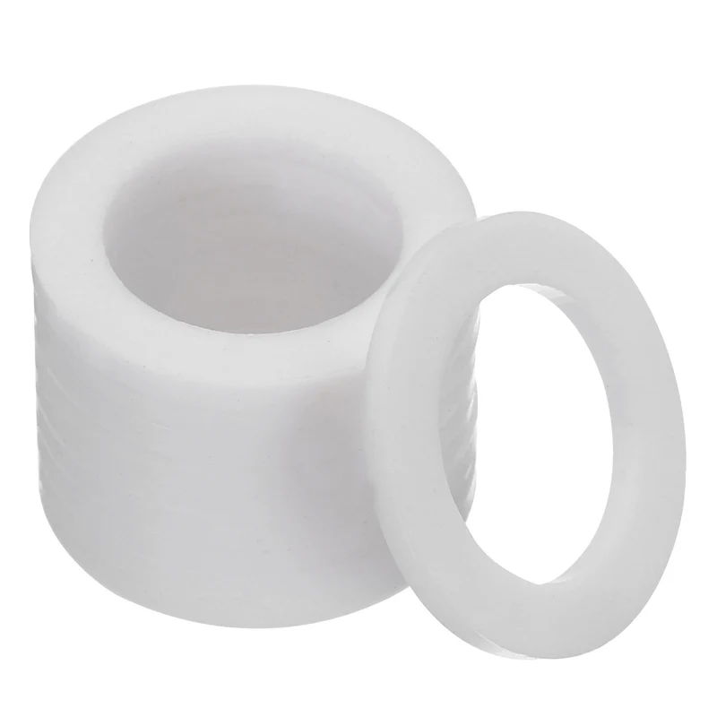 Flat Washers, 50 Pcs 24mm OD 16mm ID 2mm Thickness PTFE Seal Washers Flange Gasket Sealing Gasket for Faucet Pipe Water Hose