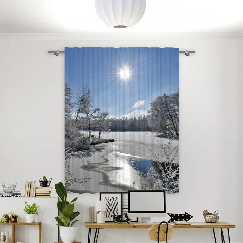 Vorhang Motiv "Schneelandschaft"