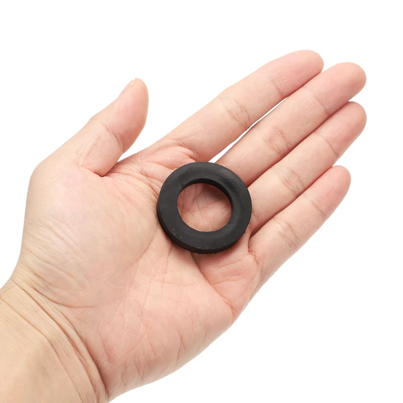 12 Pcs Nitrile Rubber Flat Washer DN25 1 3/8"OD x1"ID x 1/4"Thick, Black