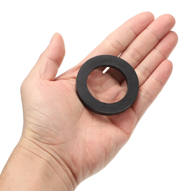 12 Pcs Nitrile Rubber Flat Washer DN40 2 5/32"OD X1 1/2"ID x 1/4"Thick, Black