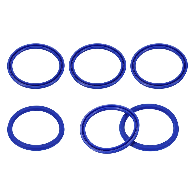 6 Pcs UHS Radial Shaft Seal 65mm ID x 75mm OD x 6mm W Metric TPU Oil Seal Blue