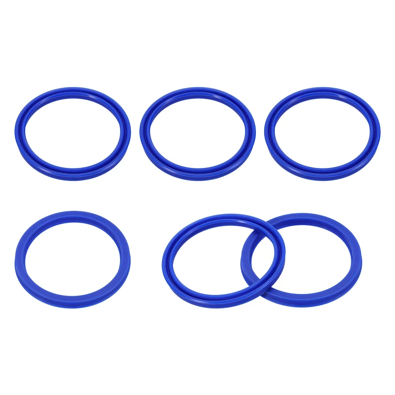 6 Pcs UHS Radial Shaft Seal 60mm ID x 70mm OD x 6mm W Metric TPU Oil Seal Blue